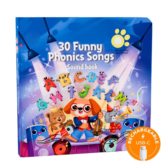 30 Funny Phonics Songs Sound Book