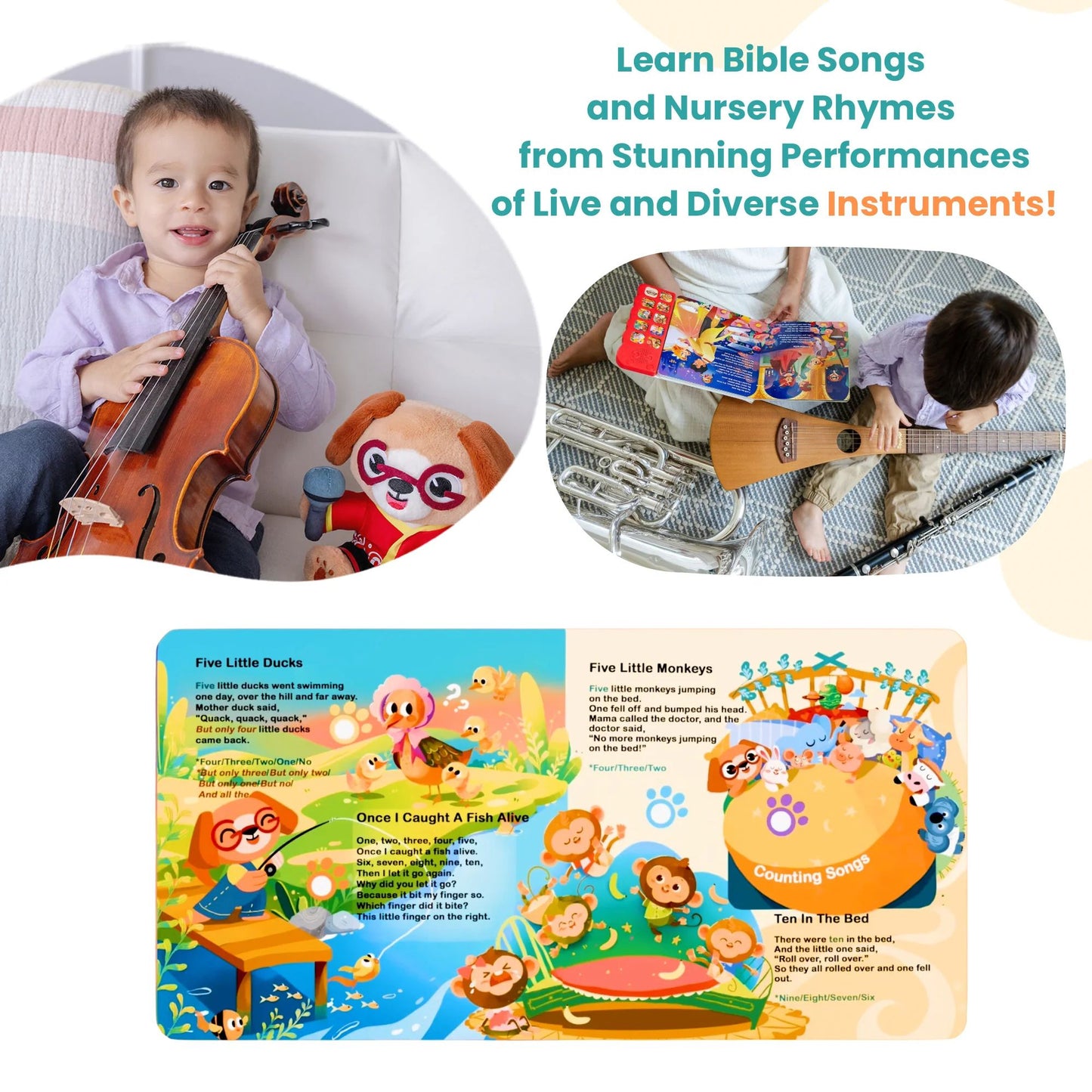 3 Rechargeable Sound Books Bundle