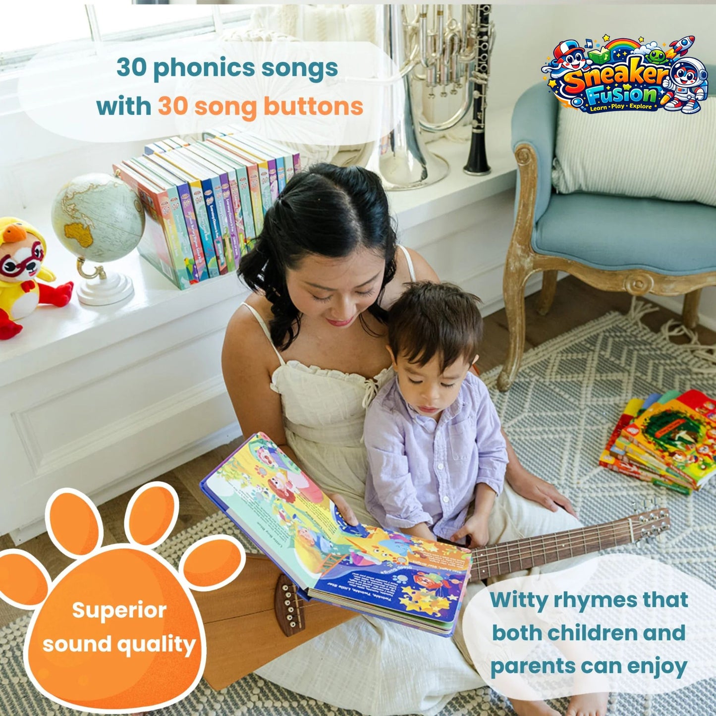 30 Funny Phonics Songs Sound Book
